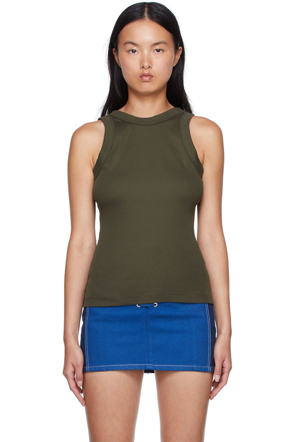 Dion Lee - Débardeur vert en coton bio