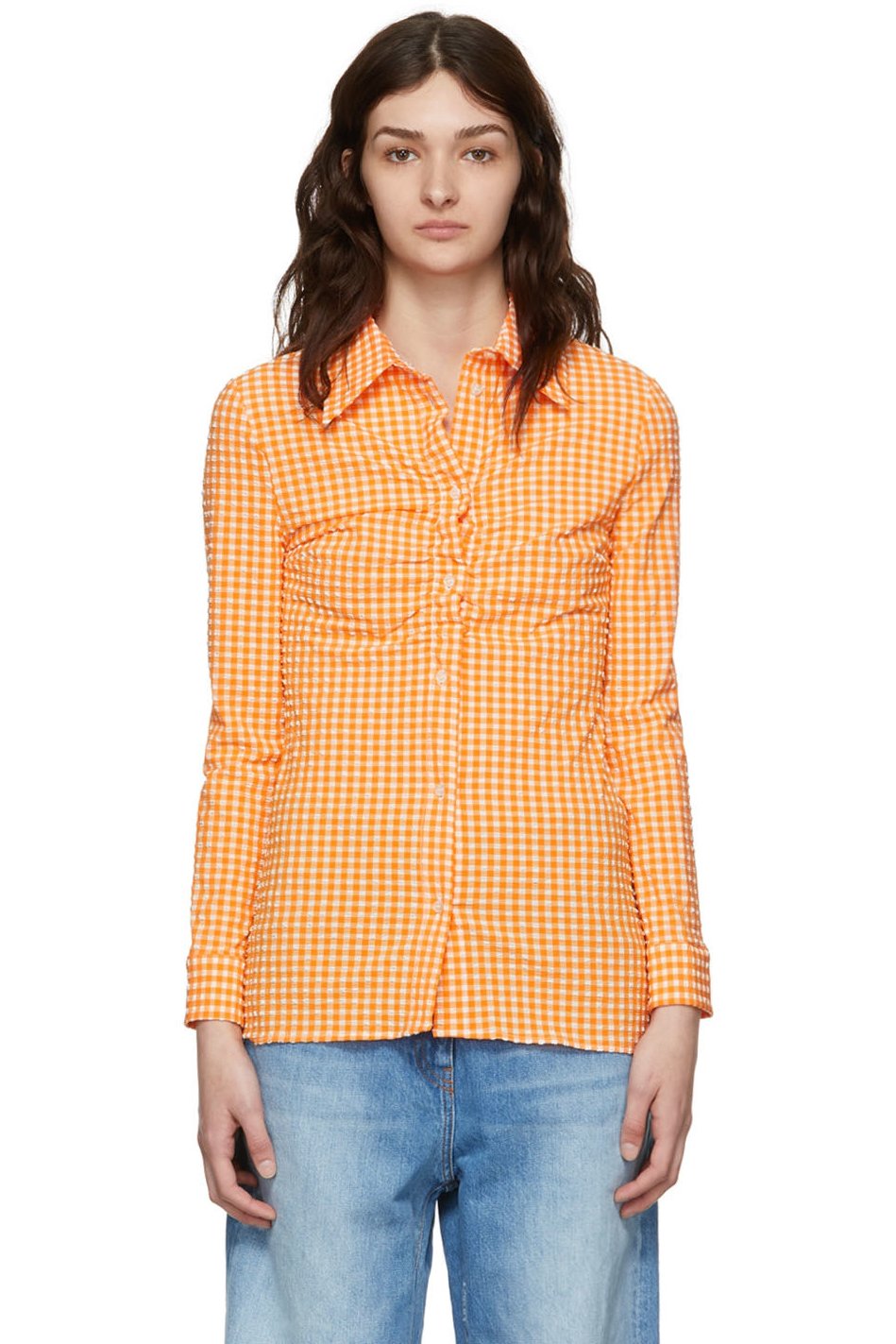 MSGM - Chemise orange en polyester
