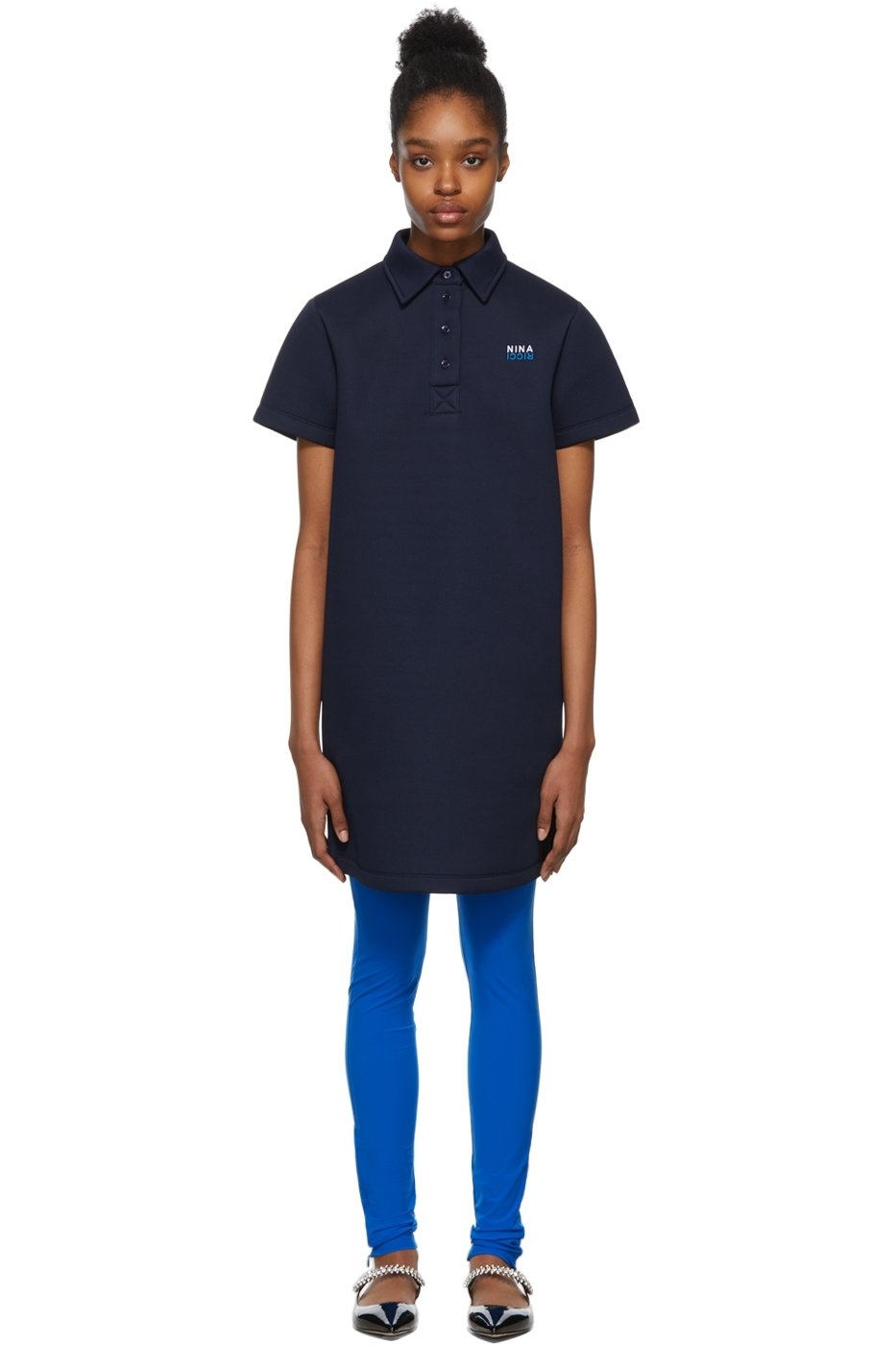 Nina Ricci - Robe polo bleu marine
