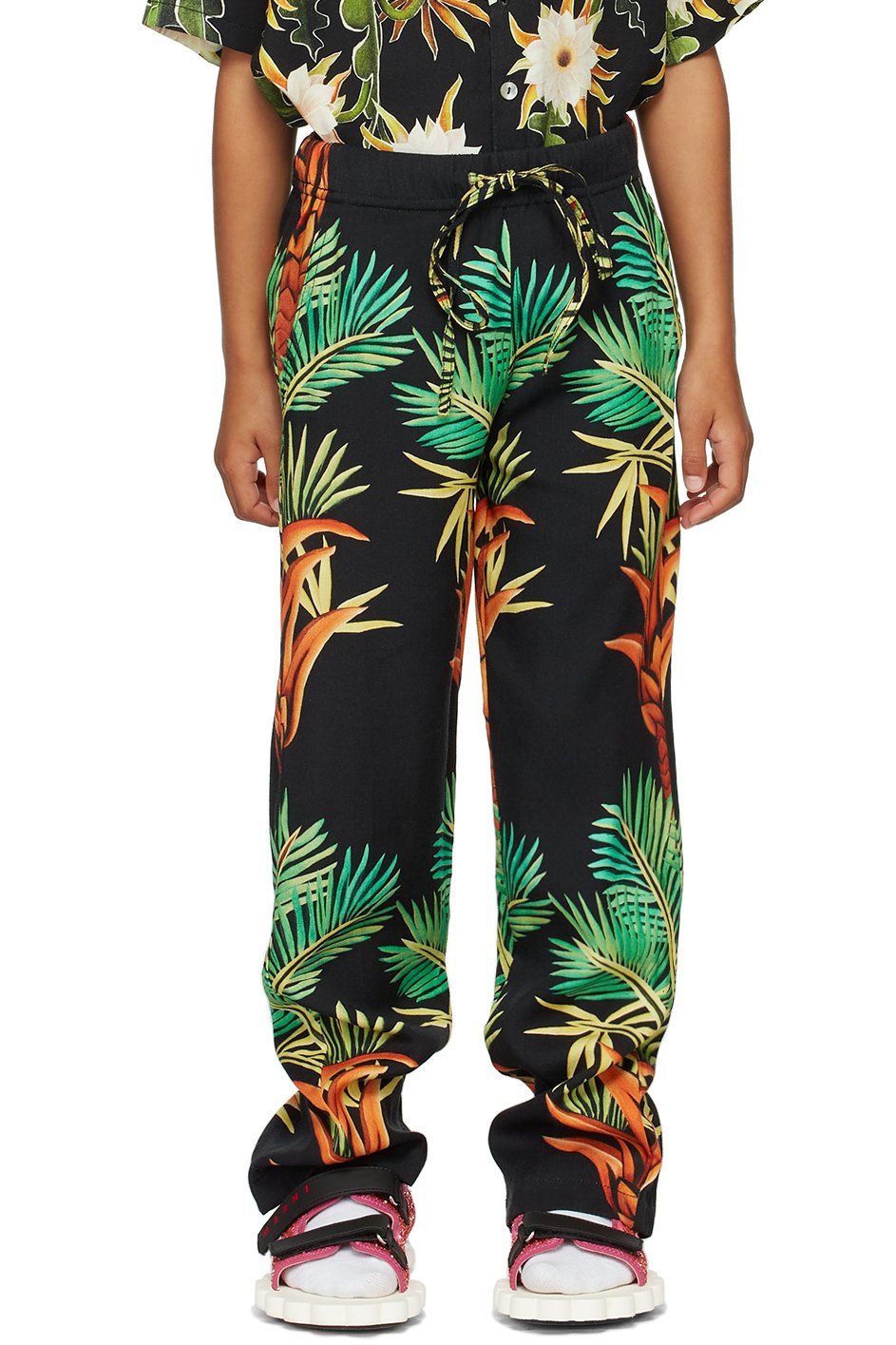 Endless Joy - SSENSE Exclusive Kids Black Date Palm Lounge Pants