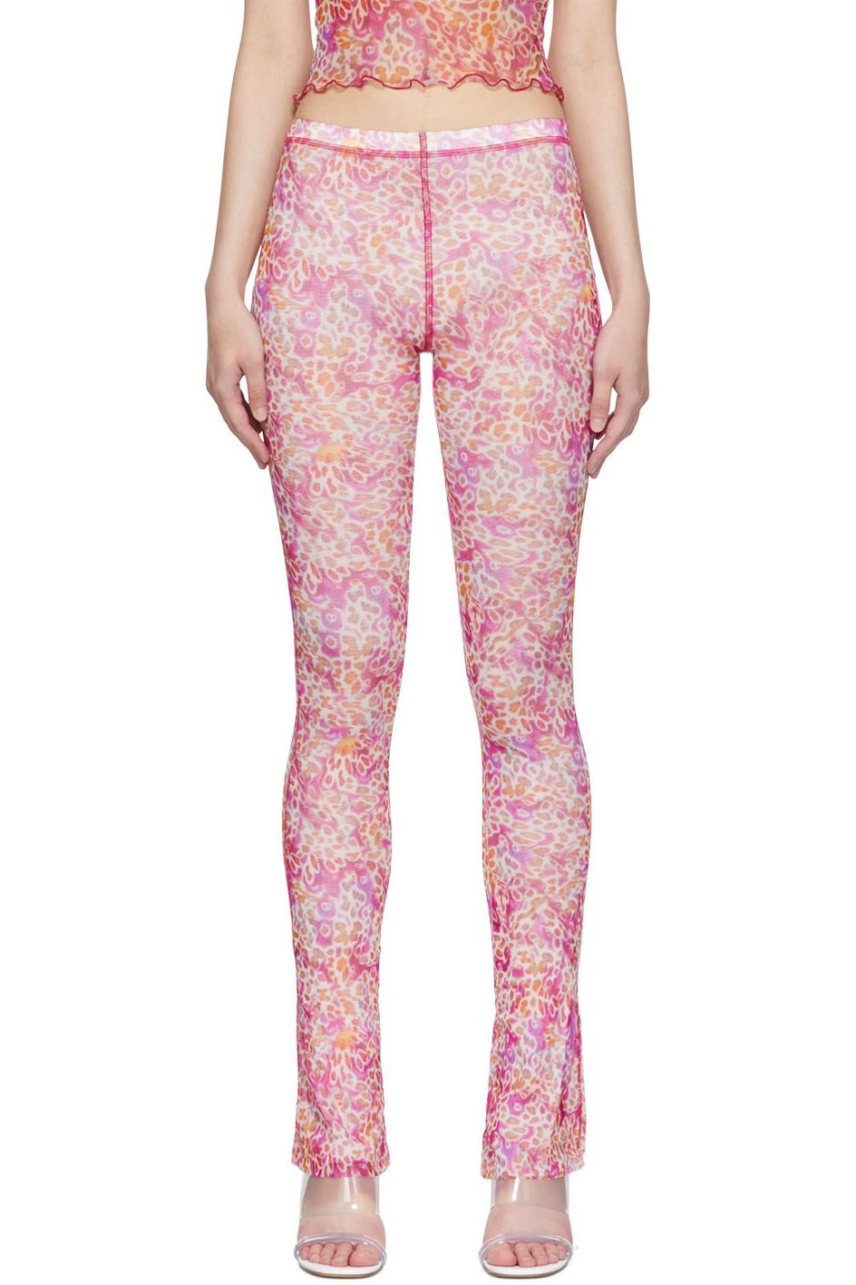 PRISCAVera - Pantalon de survêtement rose en nylon
