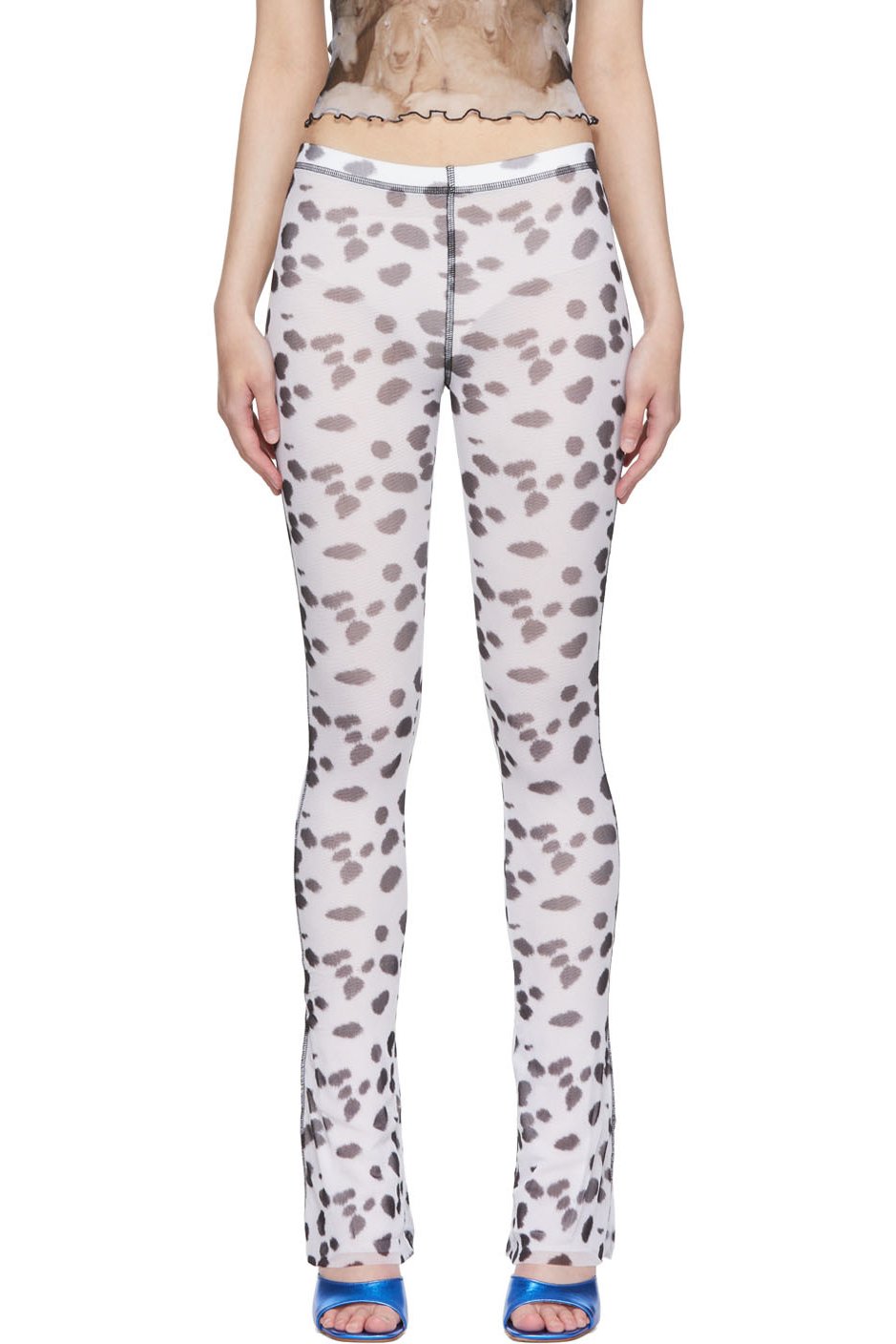PRISCAVera - Pantalon de survêtement blanc en nylon