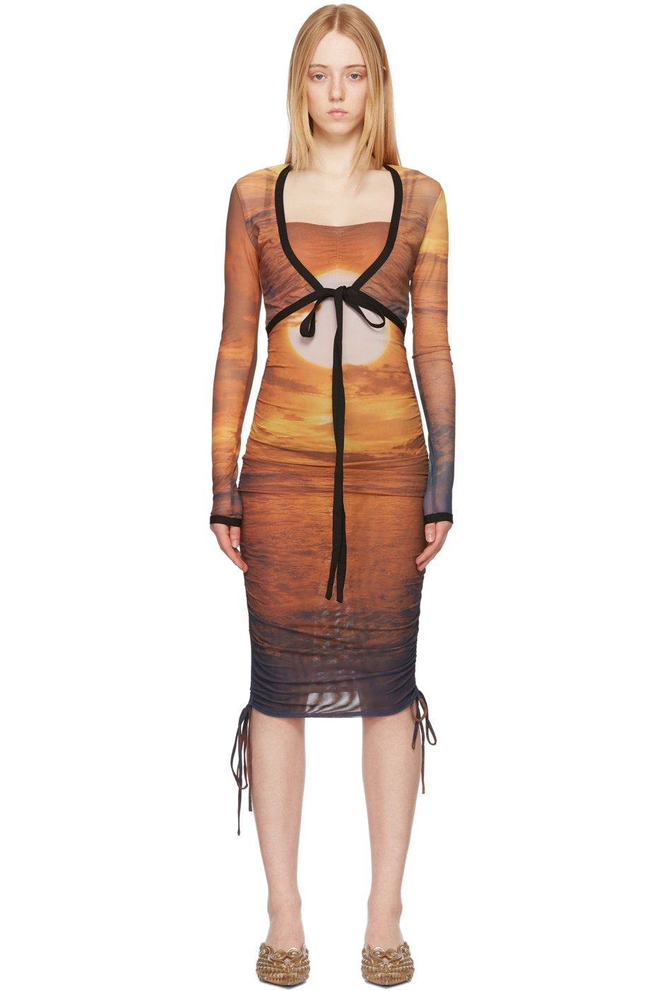 PRISCAVera - Orange Wrap Sunset T-Shirt