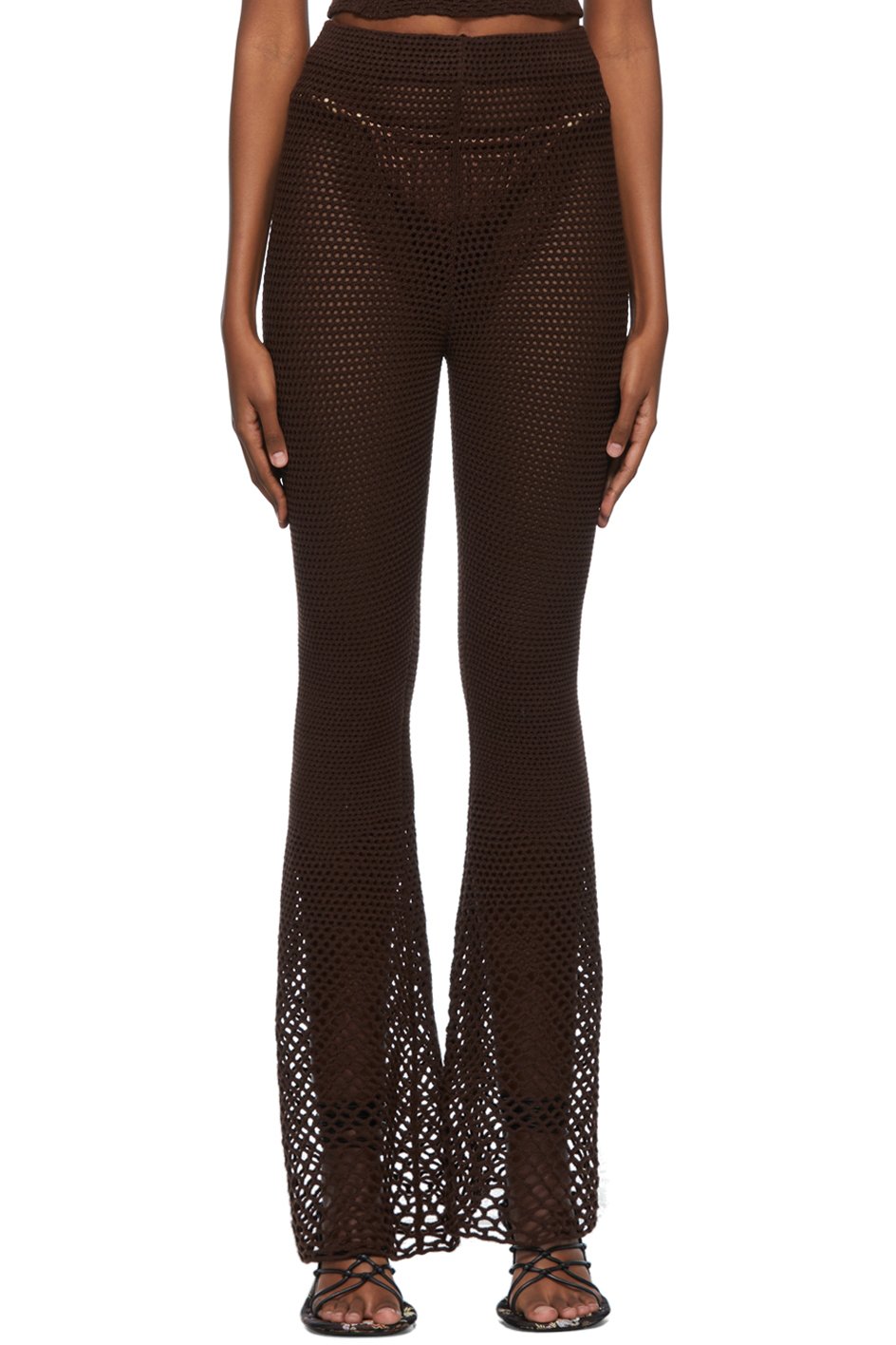 Isa Boulder - Brown Acrylic Lounge Pants