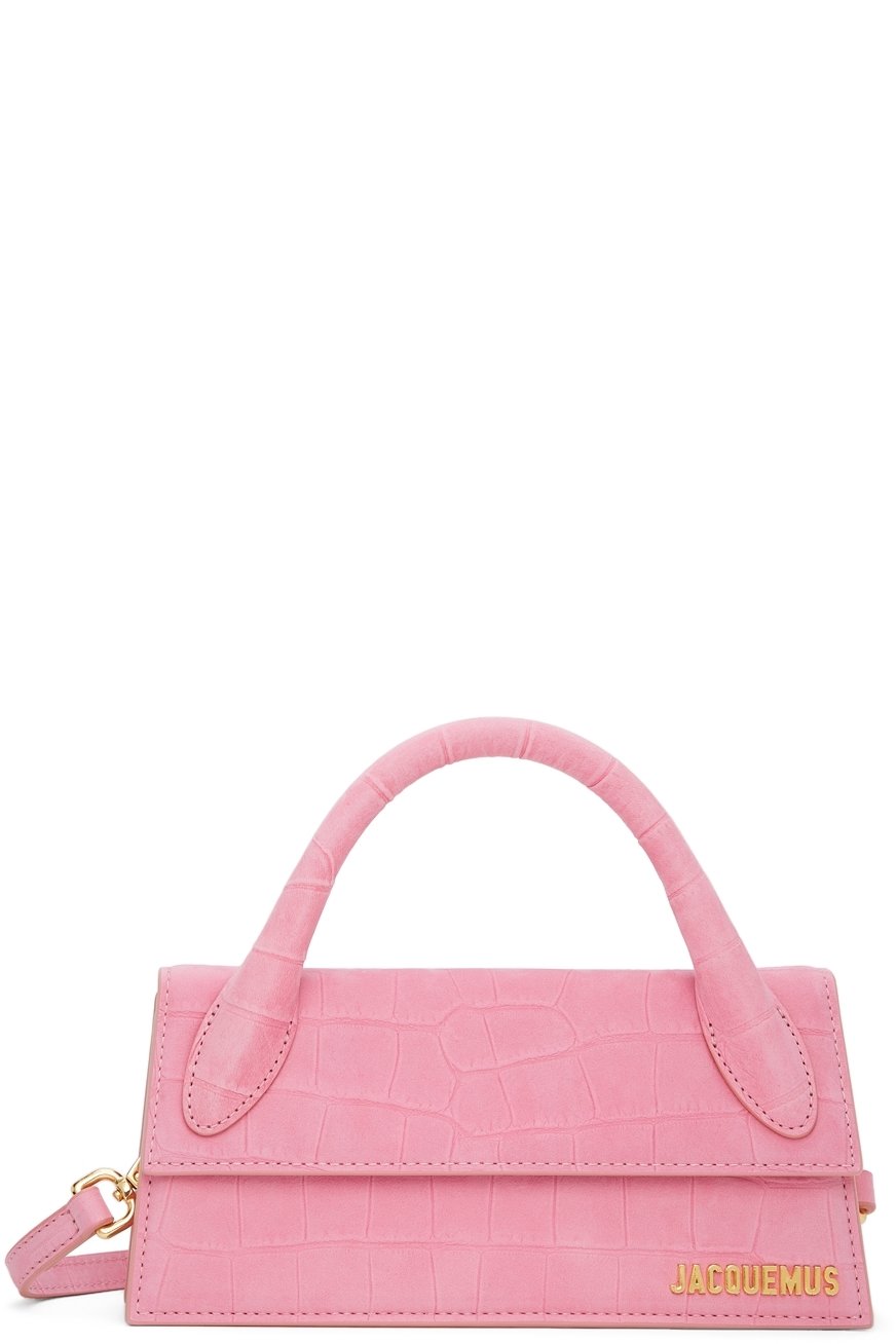 JACQUEMUS - Pink La Montagne Croc 'Le Chiquito Long' Clutch
