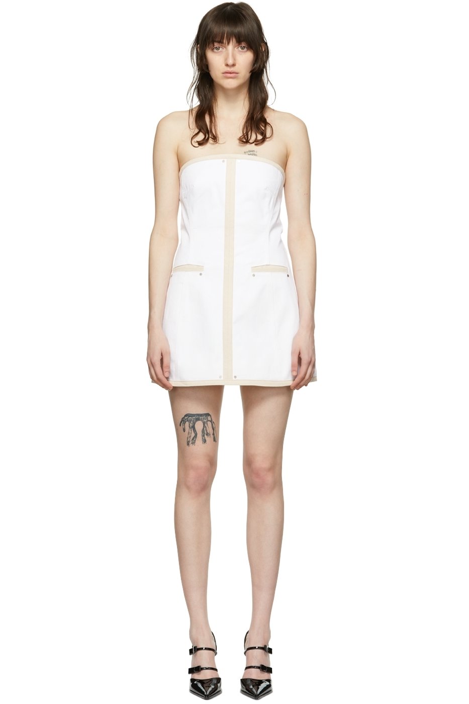 KIMHĒKIM - Robe courte Carrie blanche