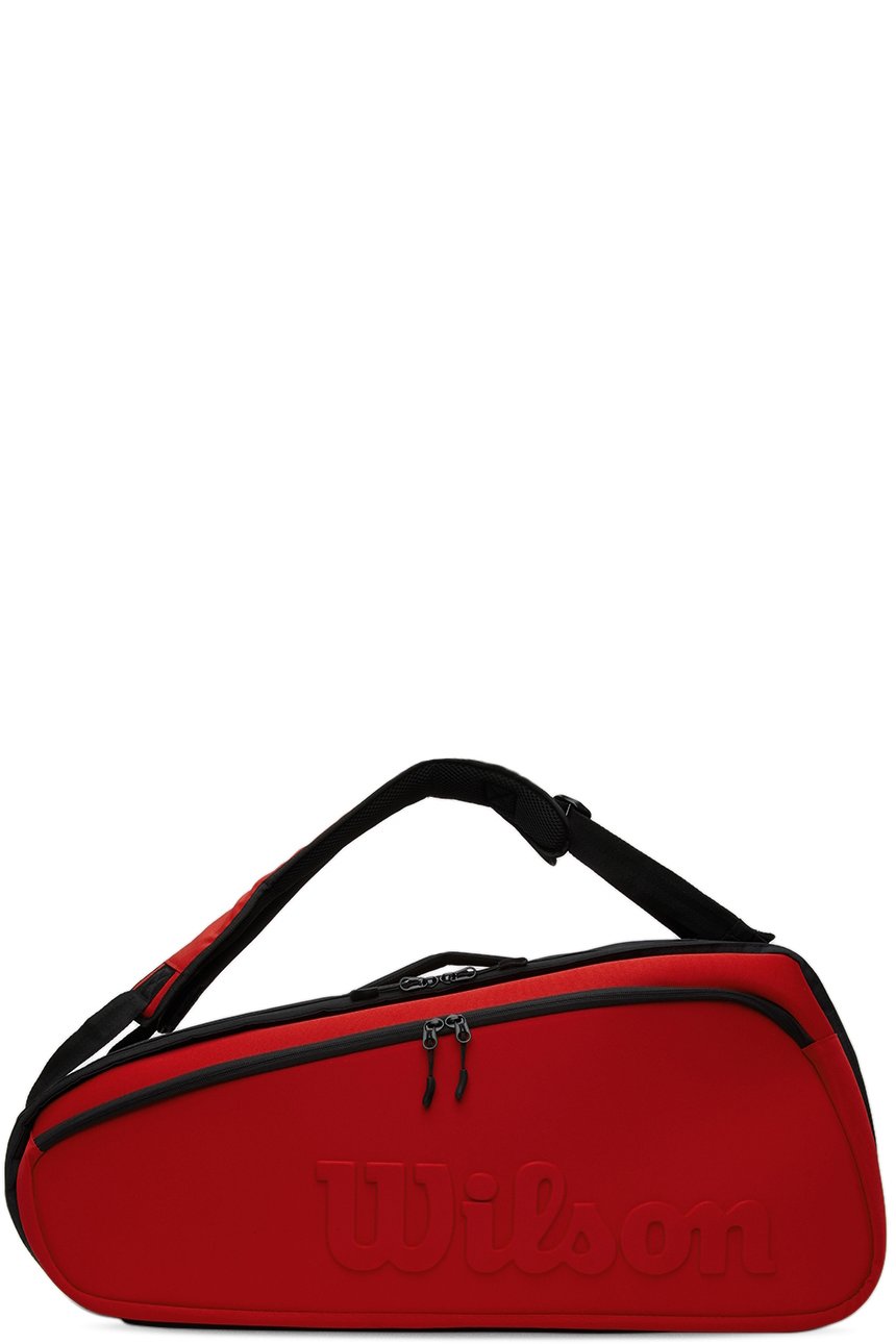 Wilson - Sac pour six raquettes de tennis Clash V2 Super Tour rouge