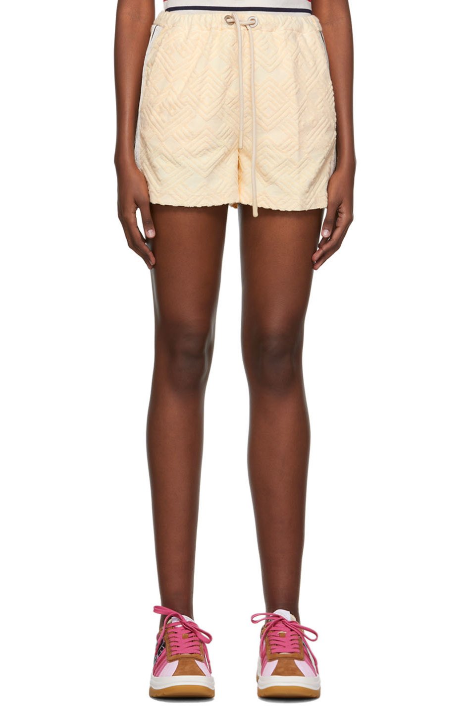 Palm Angels - Short beige en coton