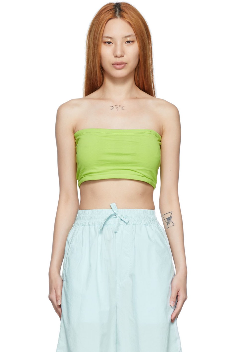 Sunnei - Soutien-gorge réversible vert