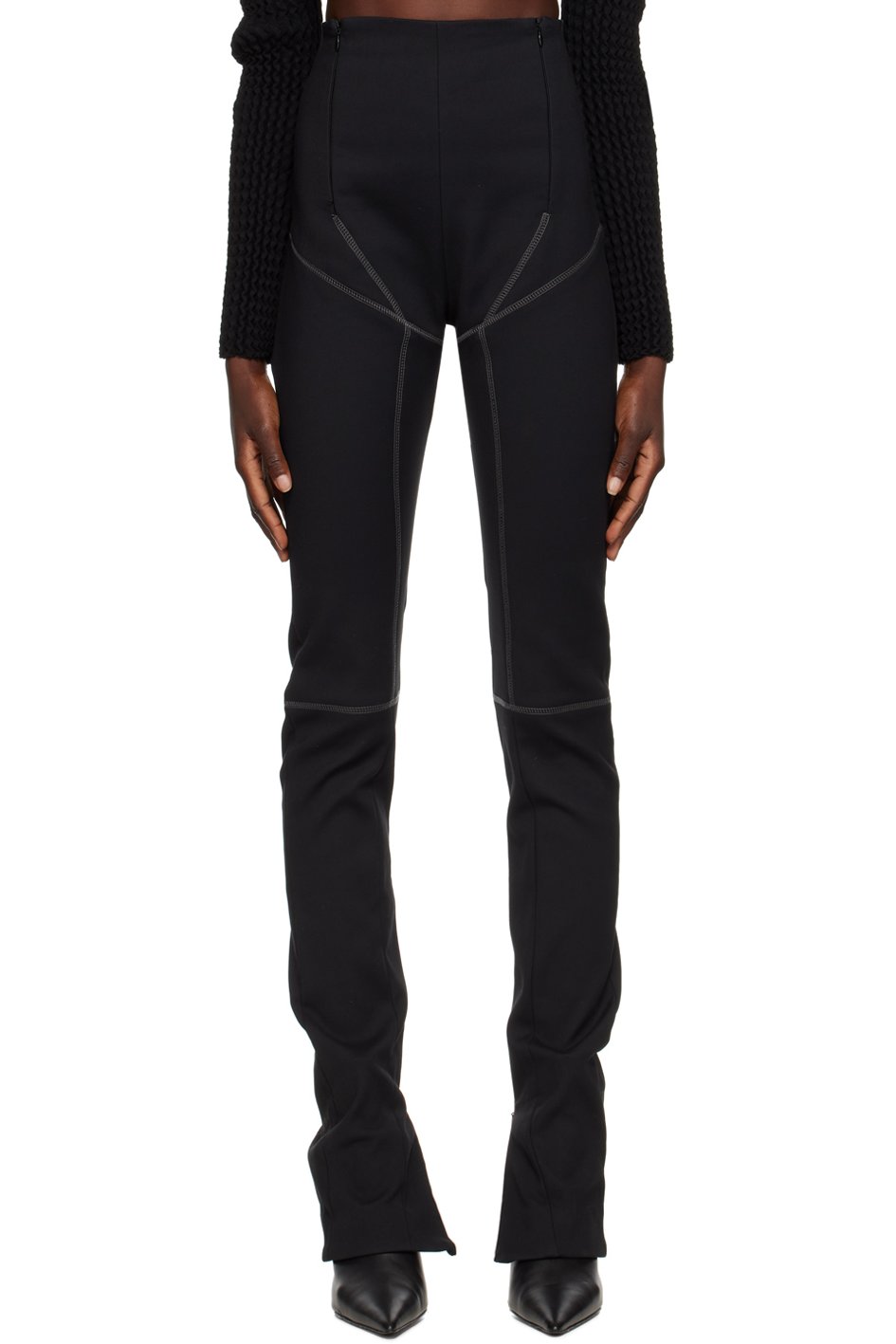 Maximilian Davis - Pantalon Scuba noir