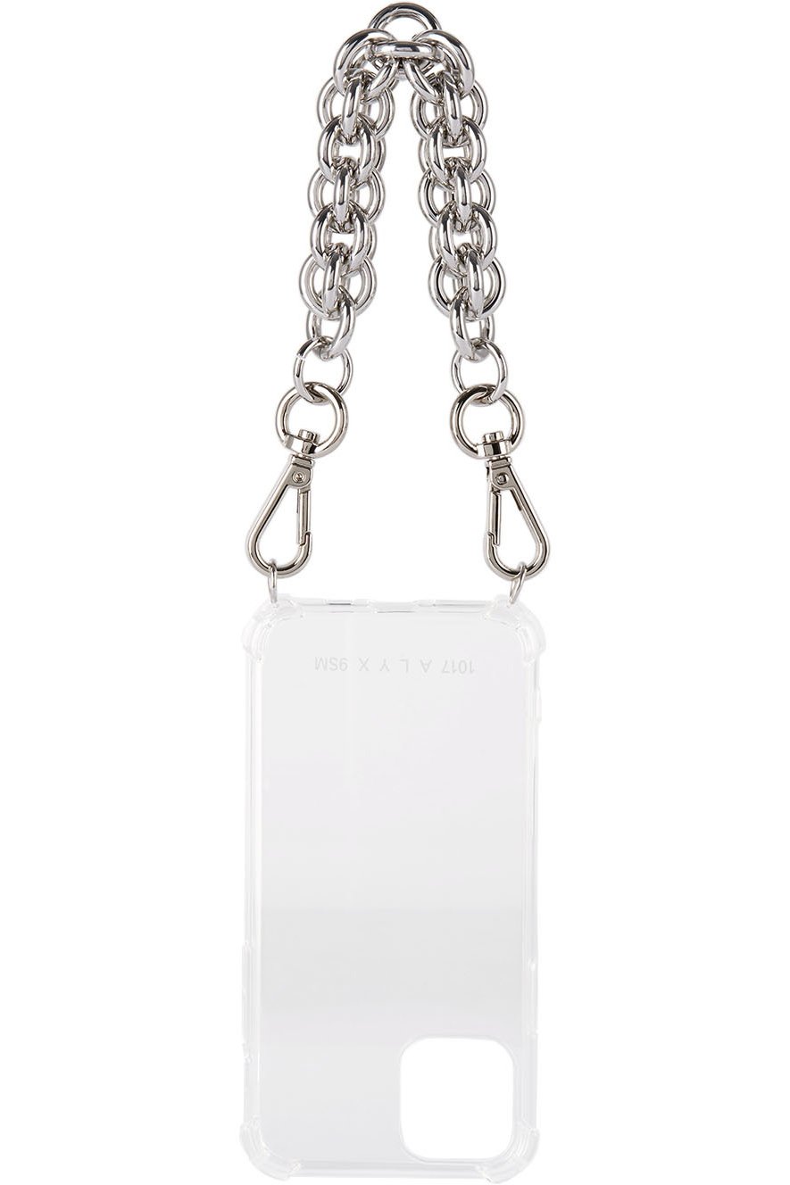 1017 ALYX 9SM - Transparent Chunky Chain iPhone 11 Pro Case