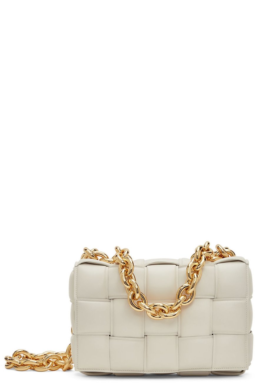 Bottega Veneta - Sac rembourré Cassette blanc cassé