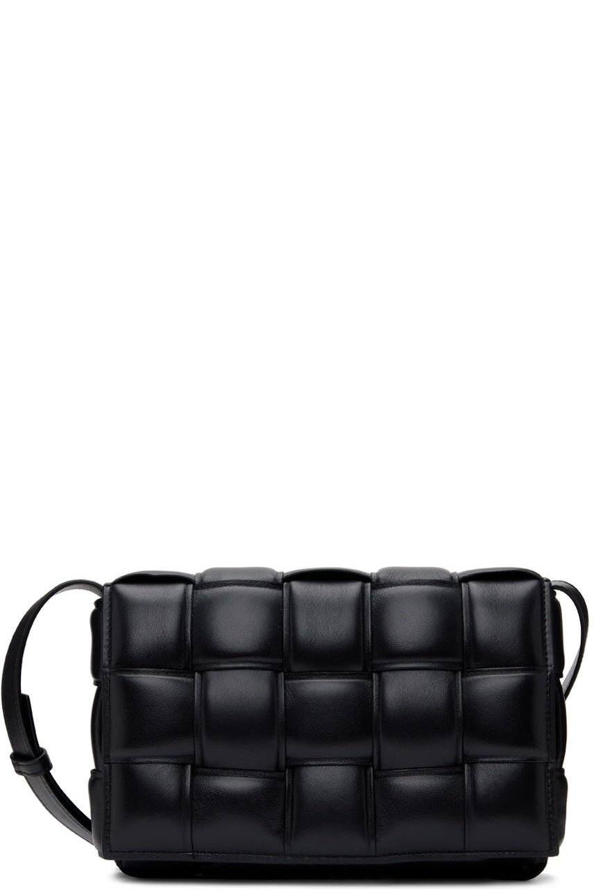Bottega Veneta - Sac rembourré Cassette noir en cuir