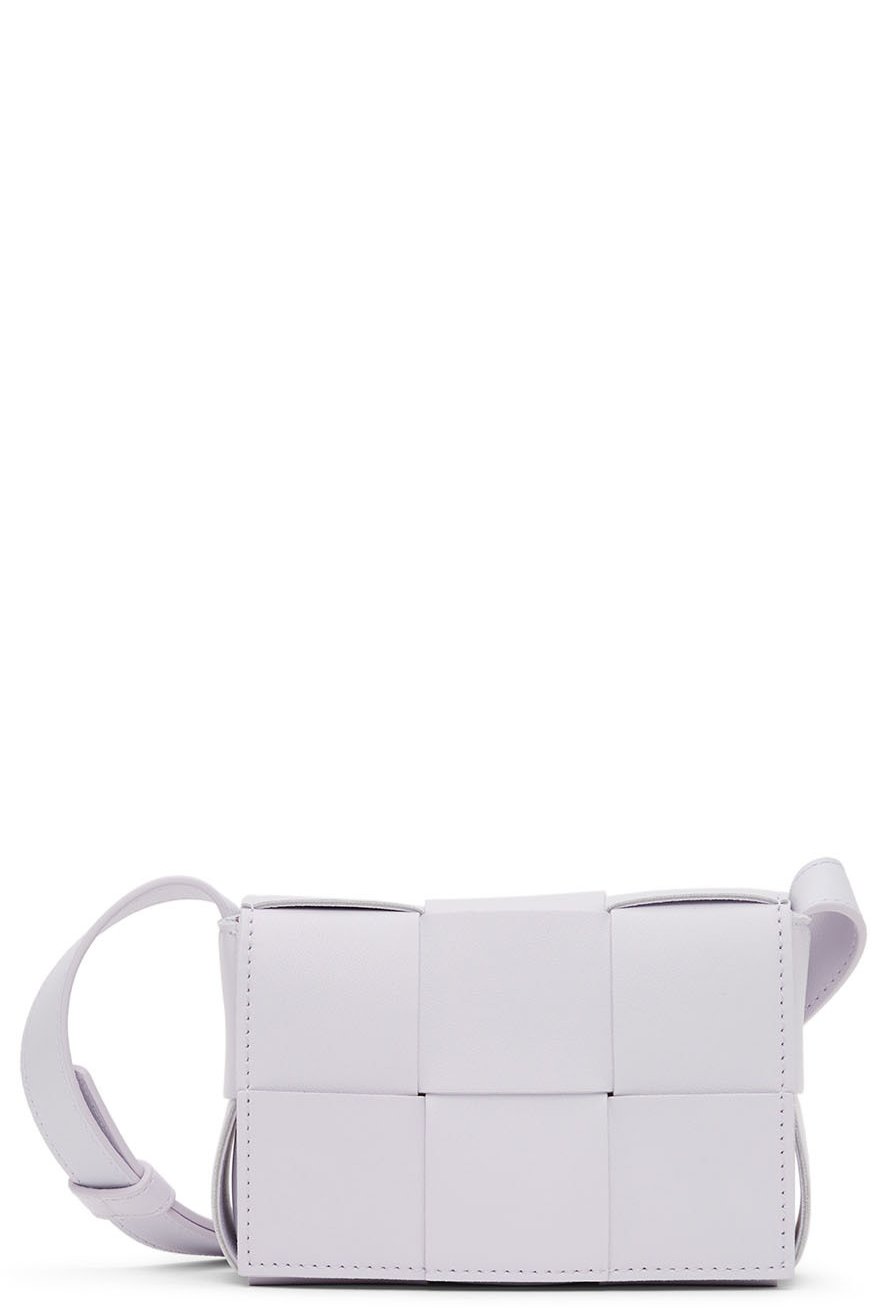 Bottega Veneta - Mini sac Cassette mauve en cuir