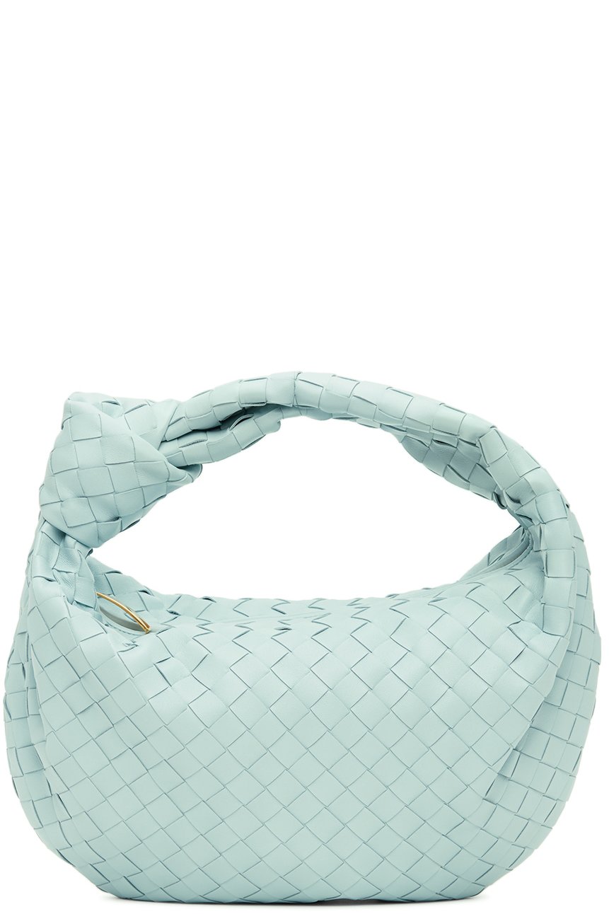 Bottega Veneta - Sac Teen Jodie bleu en cuir