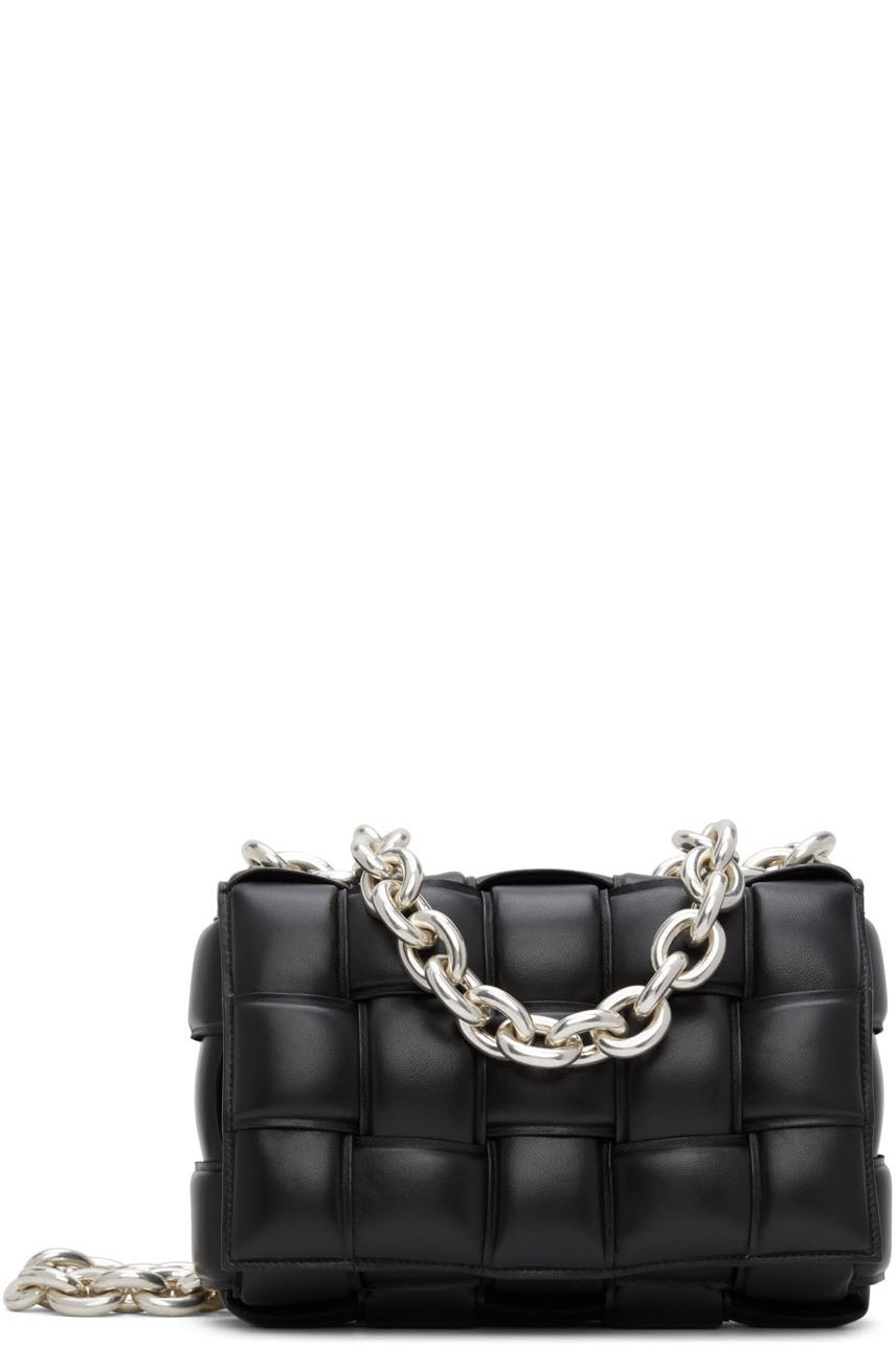 Bottega Veneta - Sac rembourré Cassette noir à chaine