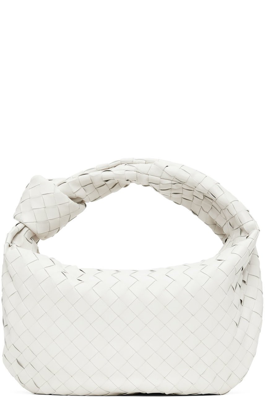 Bottega Veneta - Moyen sac Jodie blanc
