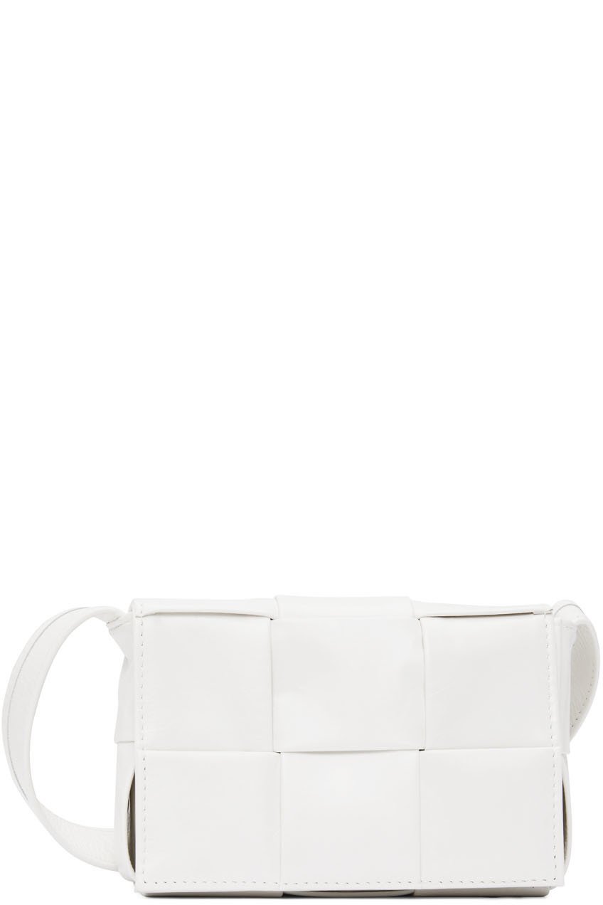 Bottega Veneta - White Cassette Messenger Bag