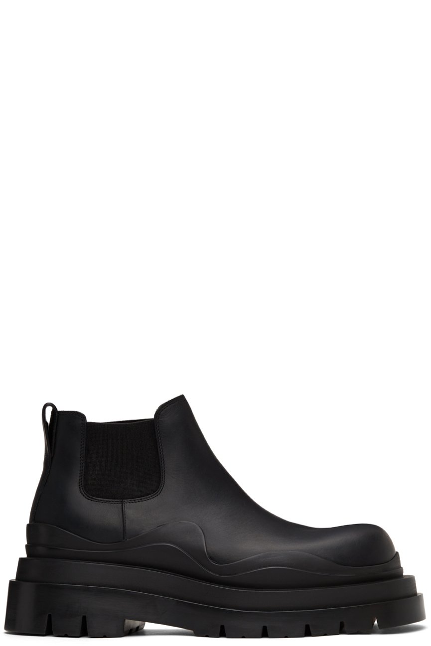 Bottega Veneta - Black Tire Chelsea Boots