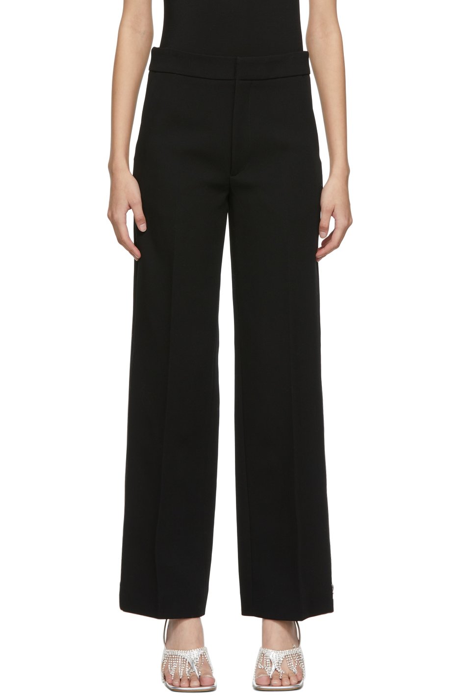 GAUCHERE - Pantalon Vida noir en laine