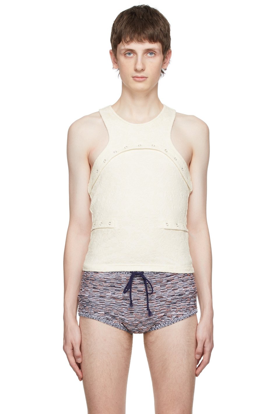 Eckhaus Latta - Off-White Undone Tank Top