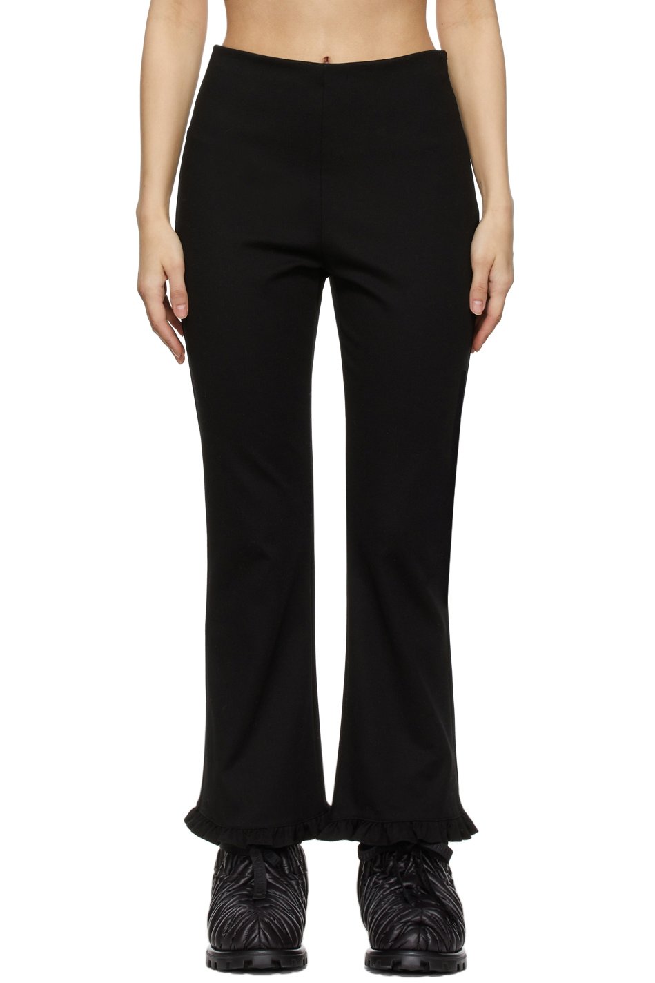 Miu Miu - Pantalon noir à volants