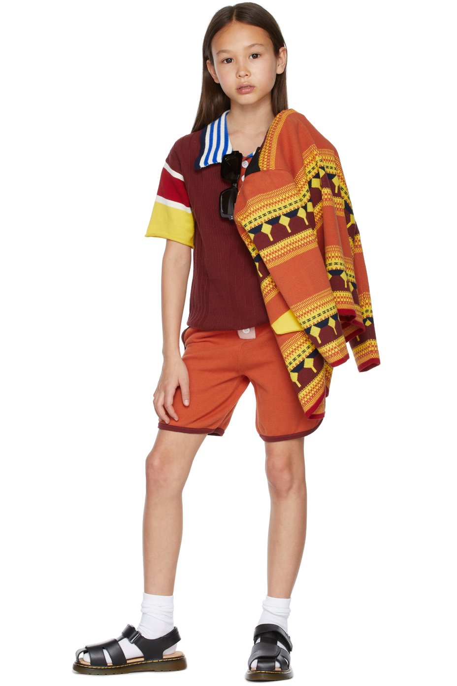 Ligne Noire - Kids Orange Boxer Shorts