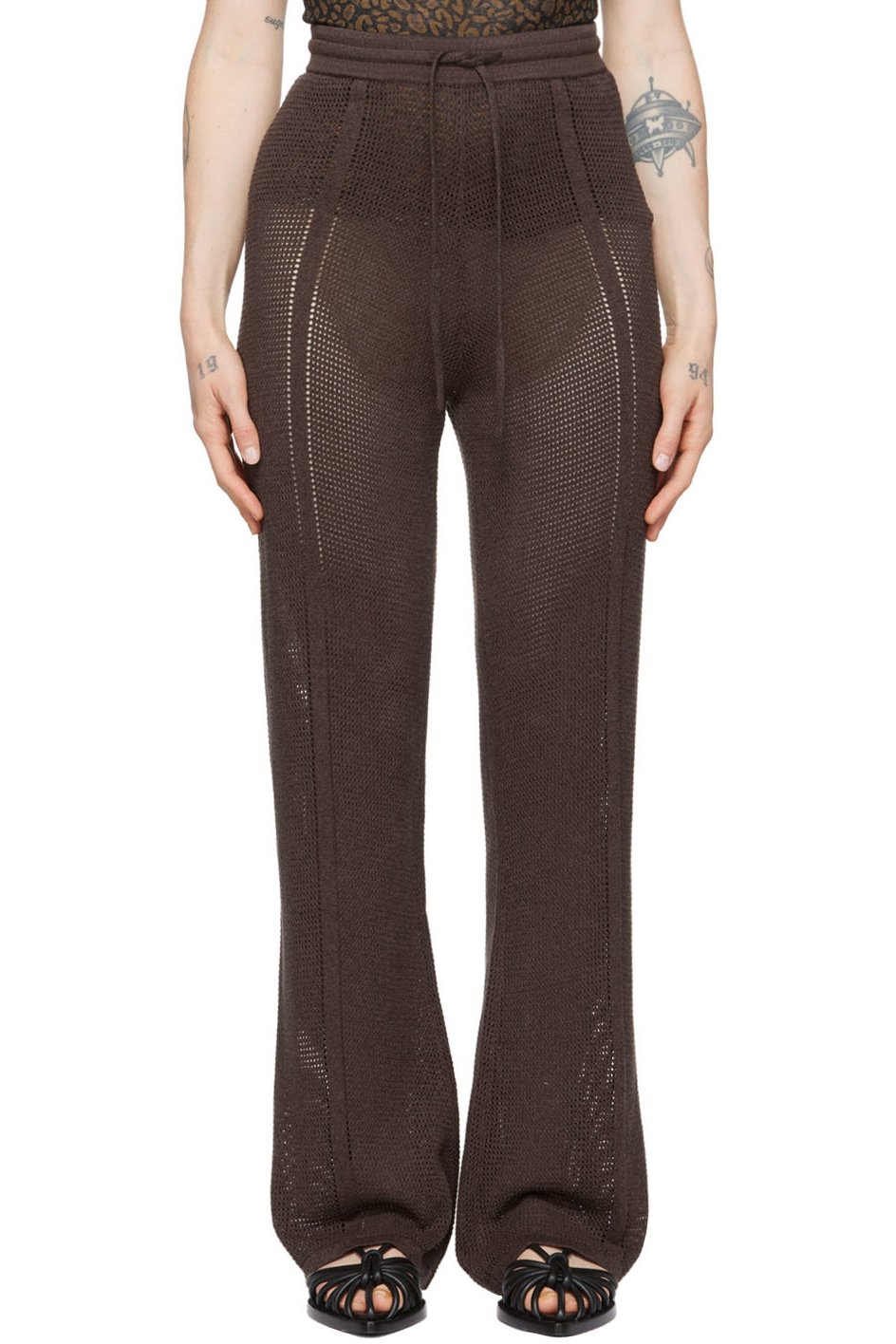 Nanushka - Pantalon de survêtement Gabin brun
