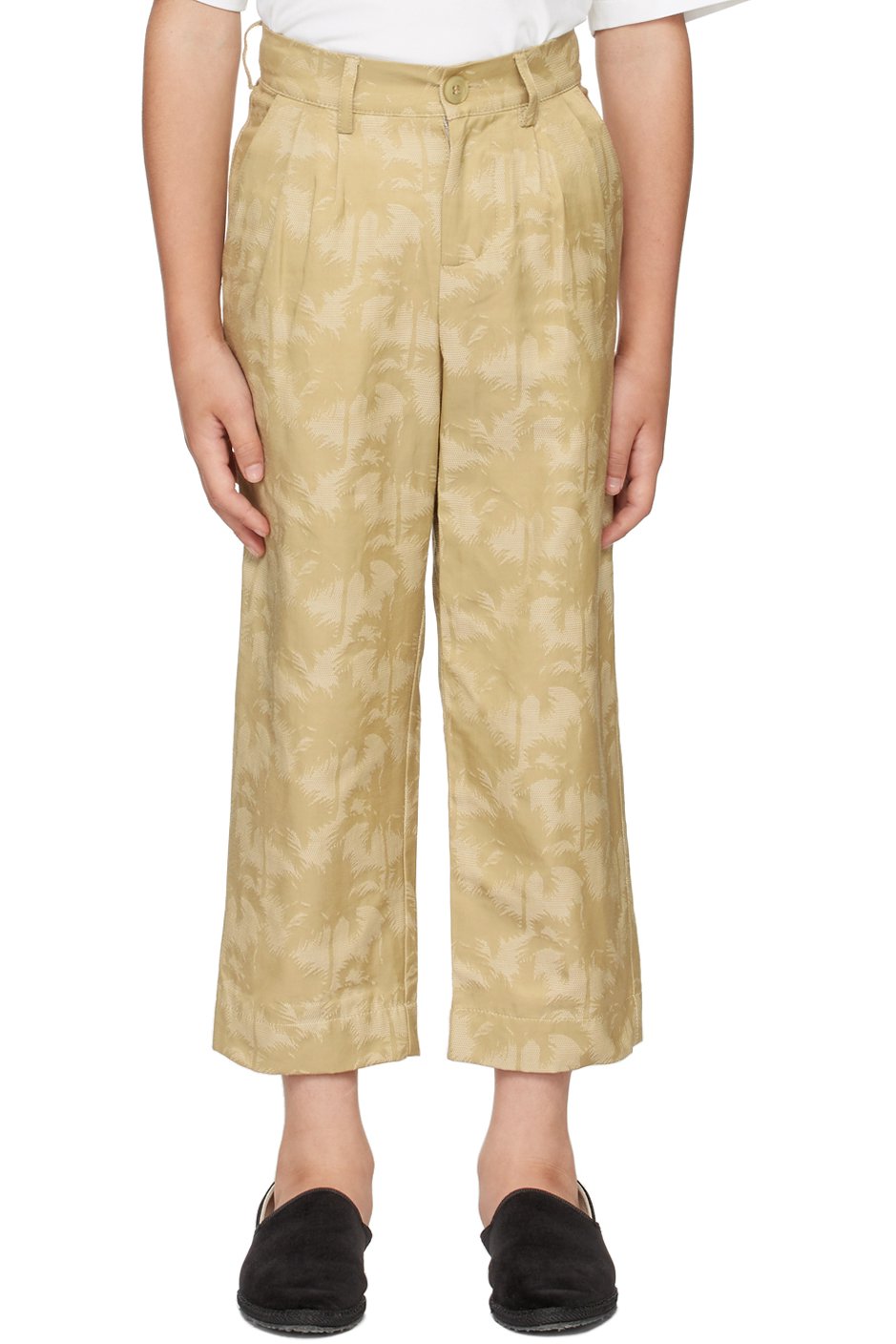 BO(Y)SMANS - Kids Beige Palm Trousers
