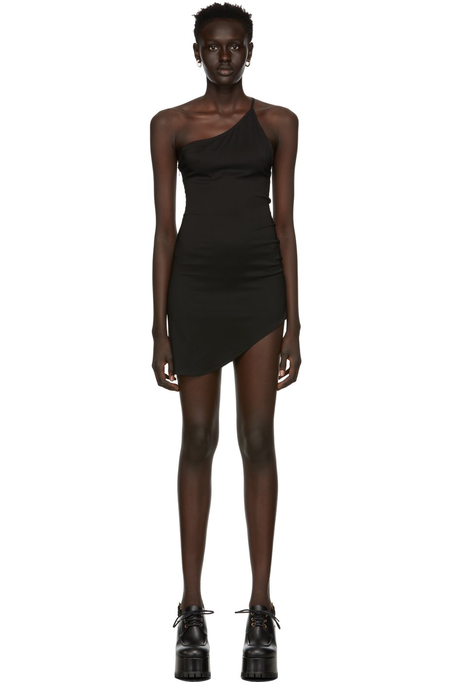 GUIZIO - Robe asymétrique noire