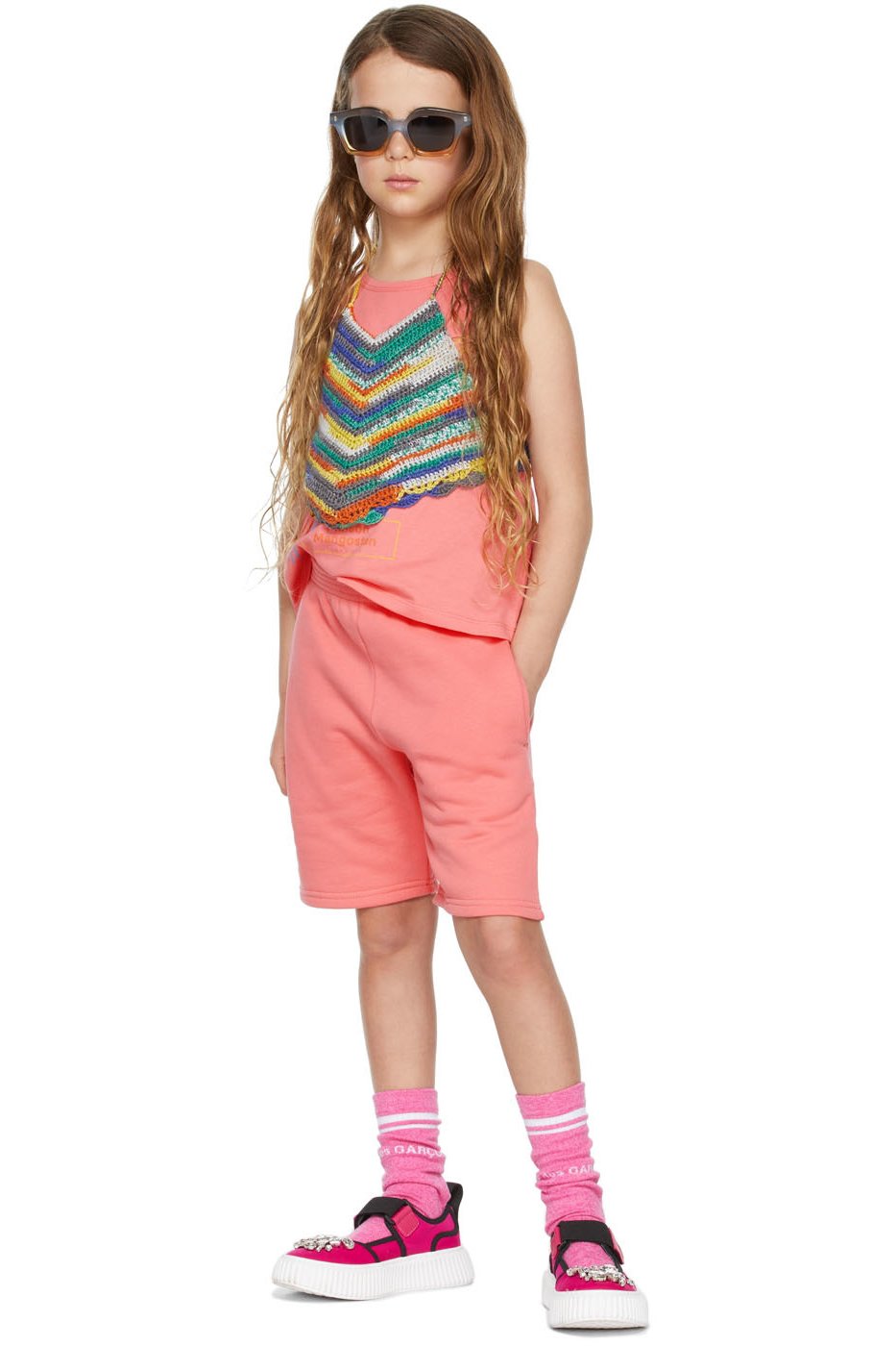 Maison Mangostan - Enfant | Short Coco Taxi rose