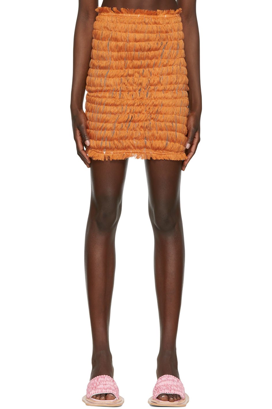 Constança Entrudo - Jupe orange en polyester