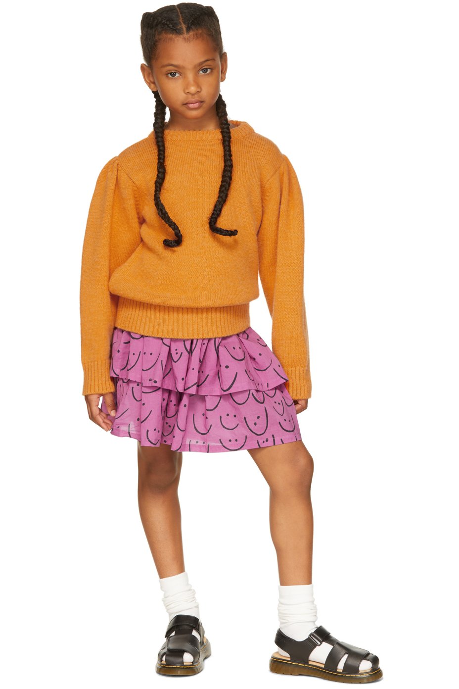 maed for mini - Kids Purple Laughing Lobster Skirt