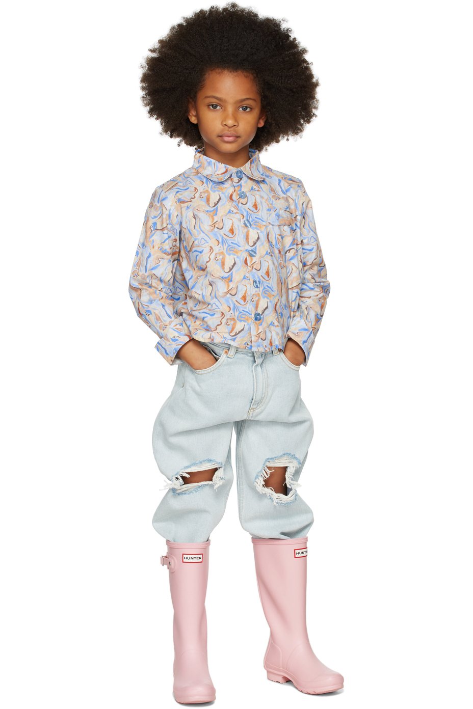 HELMSTEDT - SSENSE Exclusive Kids Blue Talvi Shirt