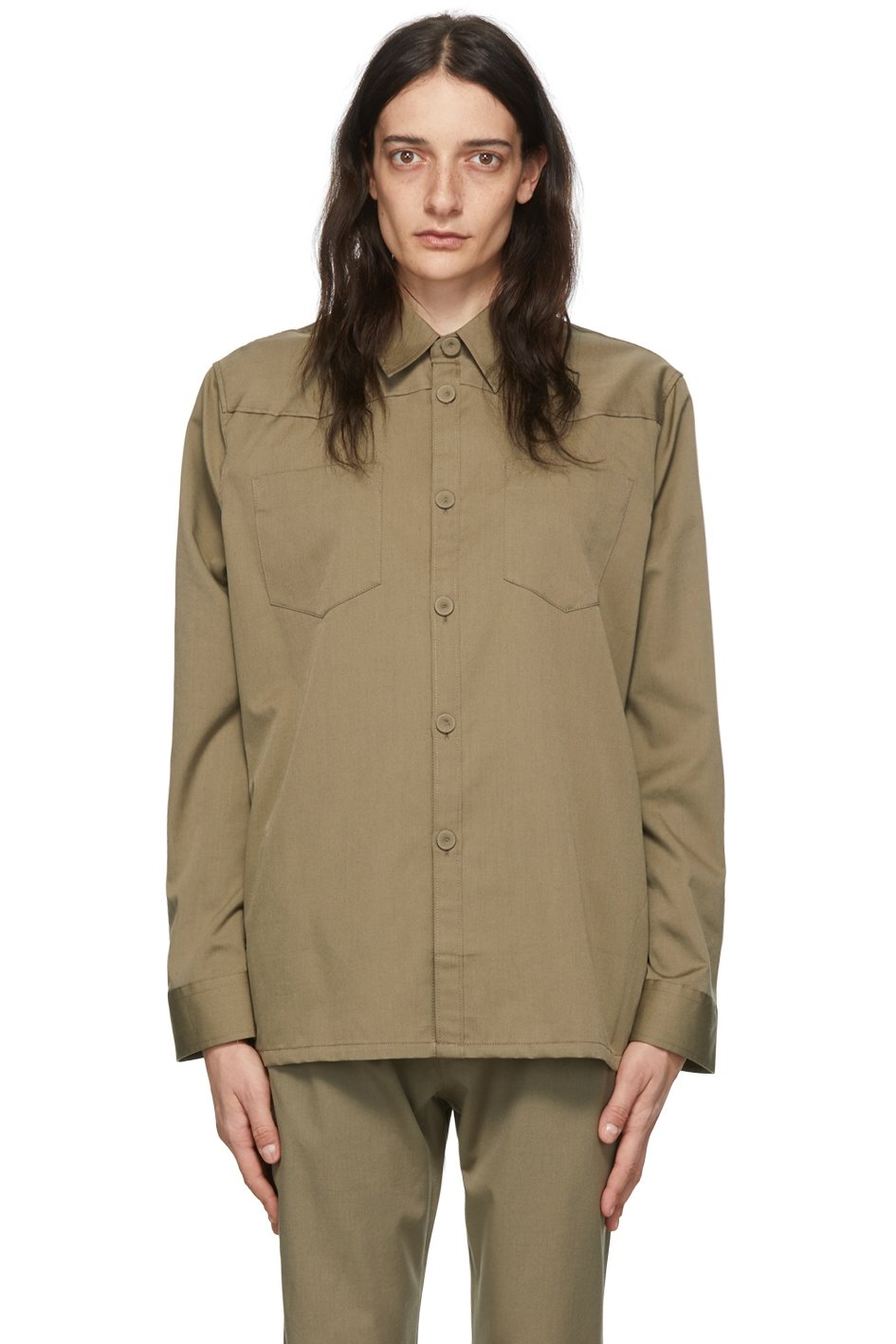 HOPE - Brown Wool Shirt