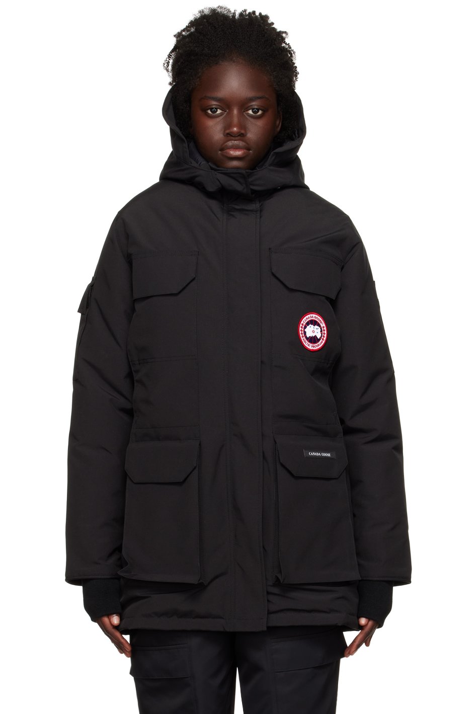 Canada Goose - Blouson Expedition noir rembourré en duvet