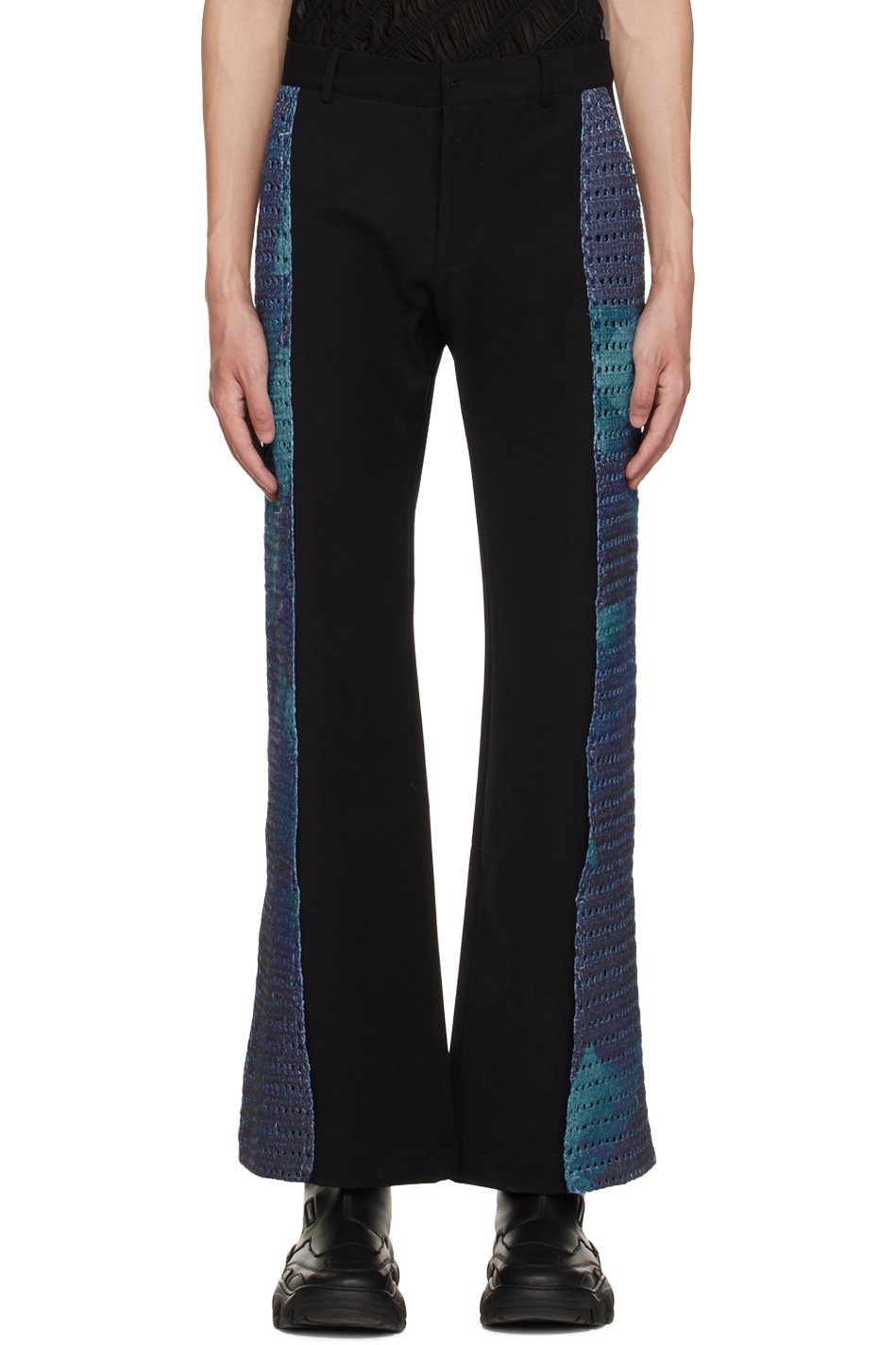PONDER.ER - SSENSE Exclusive Navy Jolt Trousers