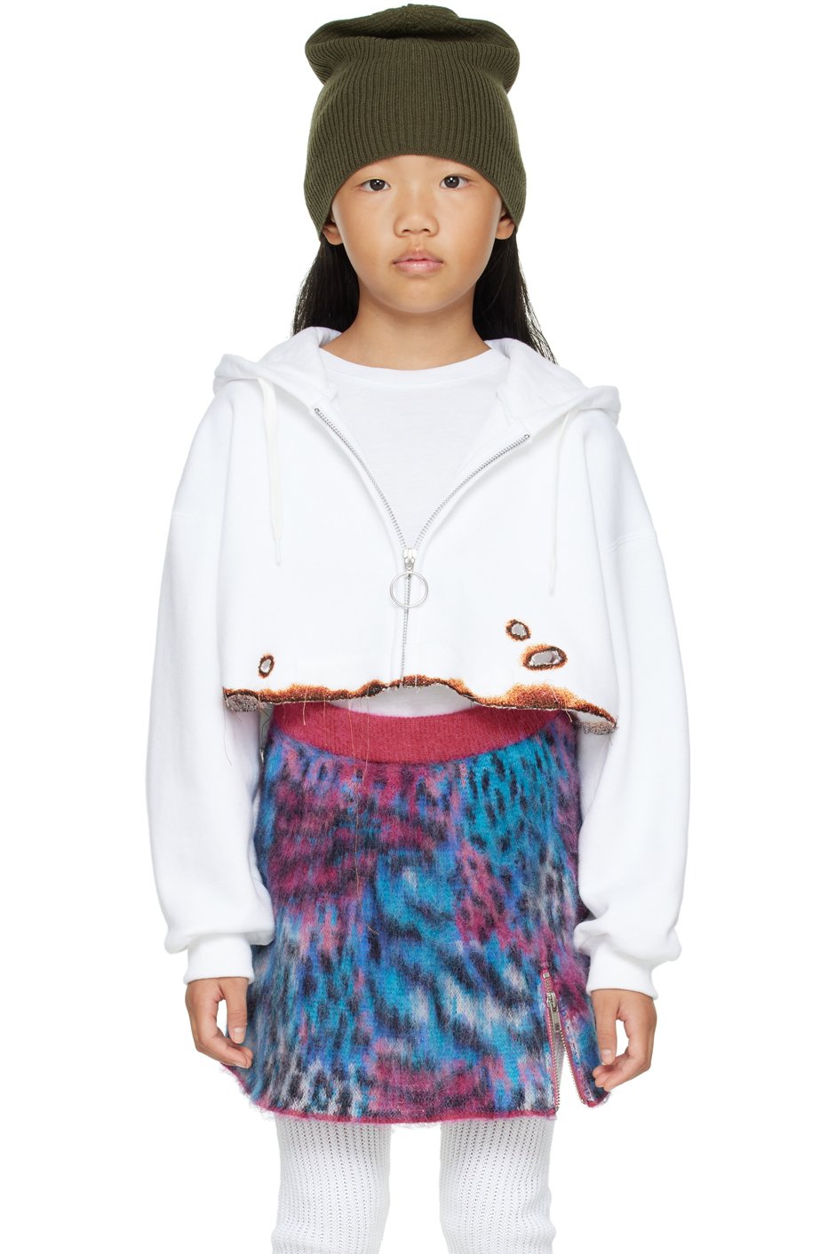 doublet - Kids White Burning Hoodie