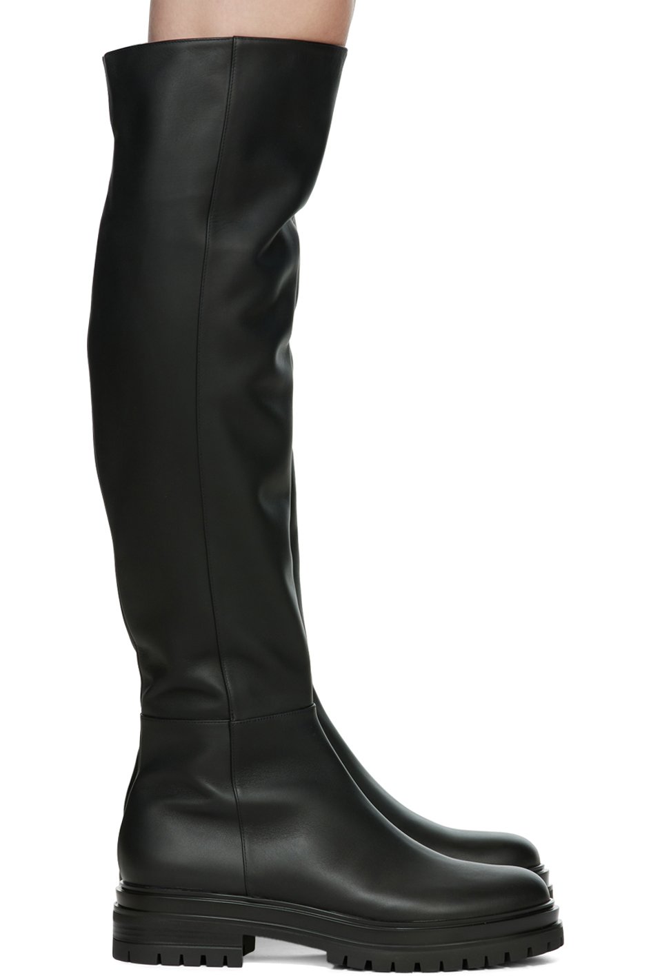 Gianvito Rossi - Black Leather Quinn Tall Boots