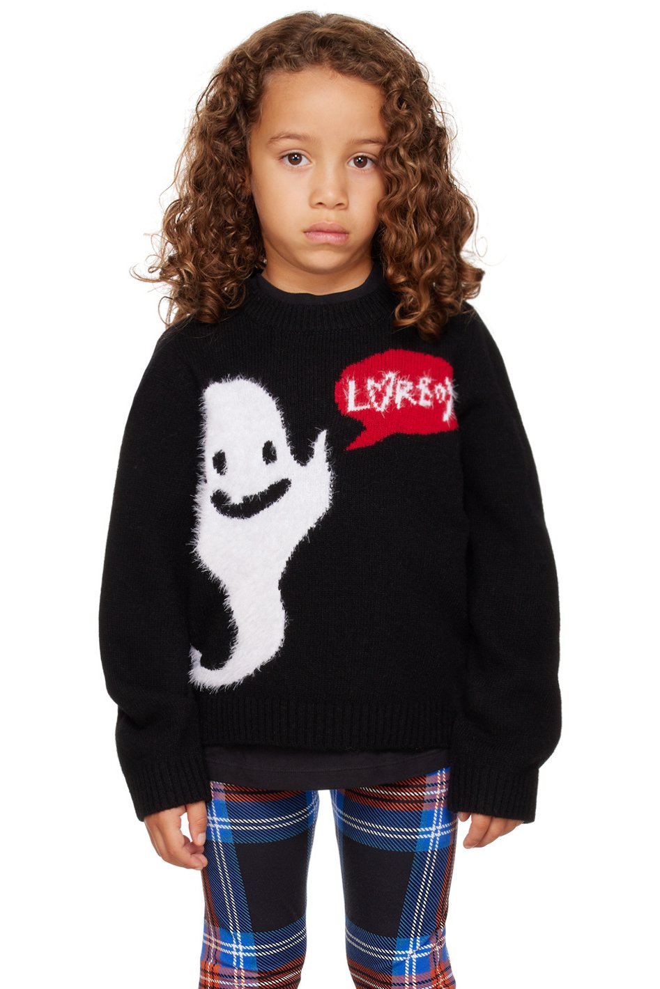 Charles Jeffrey LOVERBOY - SSENSE Exclusive Kids Black Loverboy Sweater