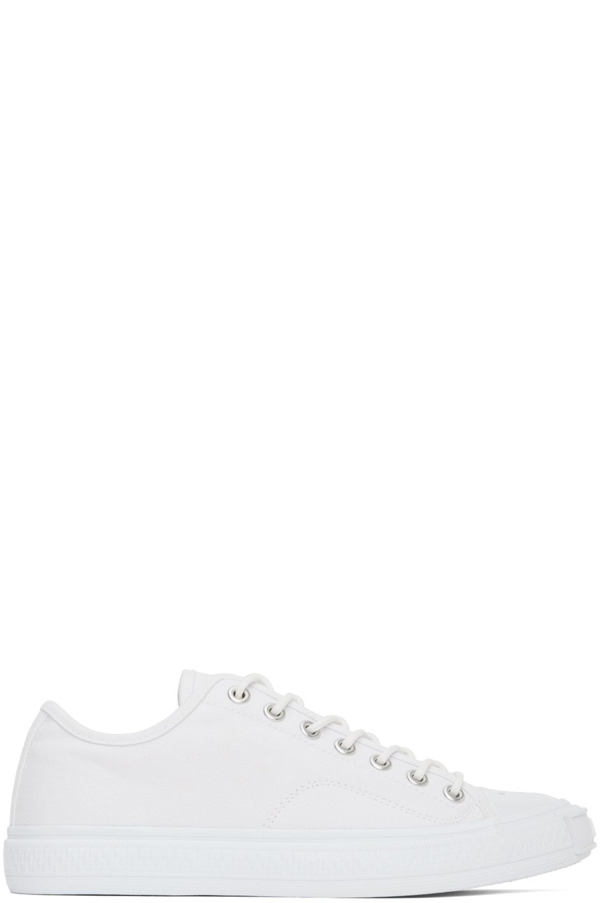 Acne Studios - White Canvas Low Sneakers