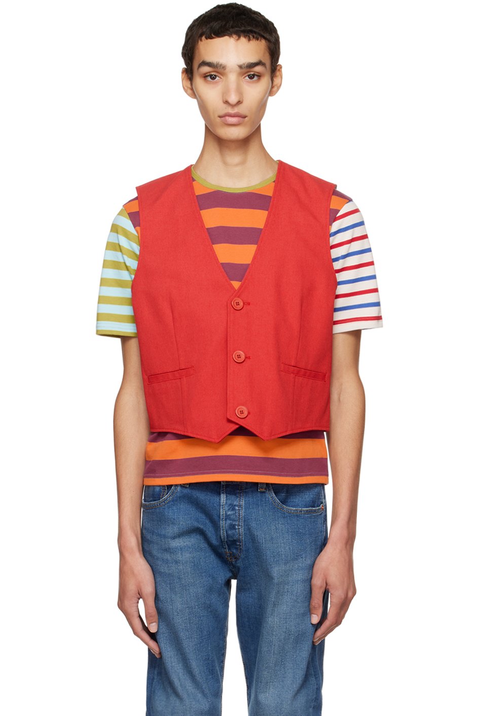 Stockholm (Surfboard) Club - SSENSE Exclusive Red Vest