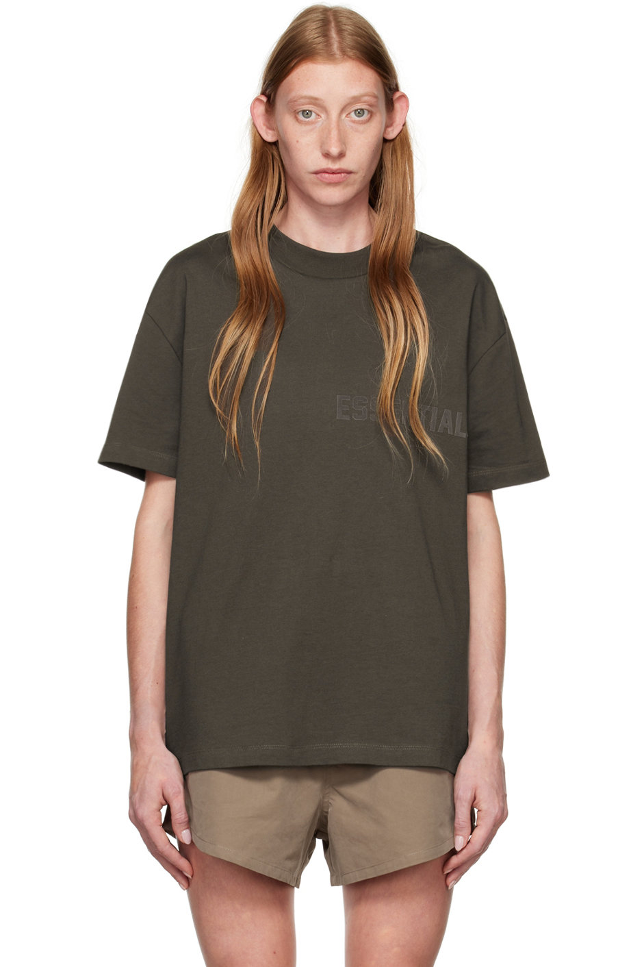 Fear of God ESSENTIALS - Gray Flocked T-Shirt