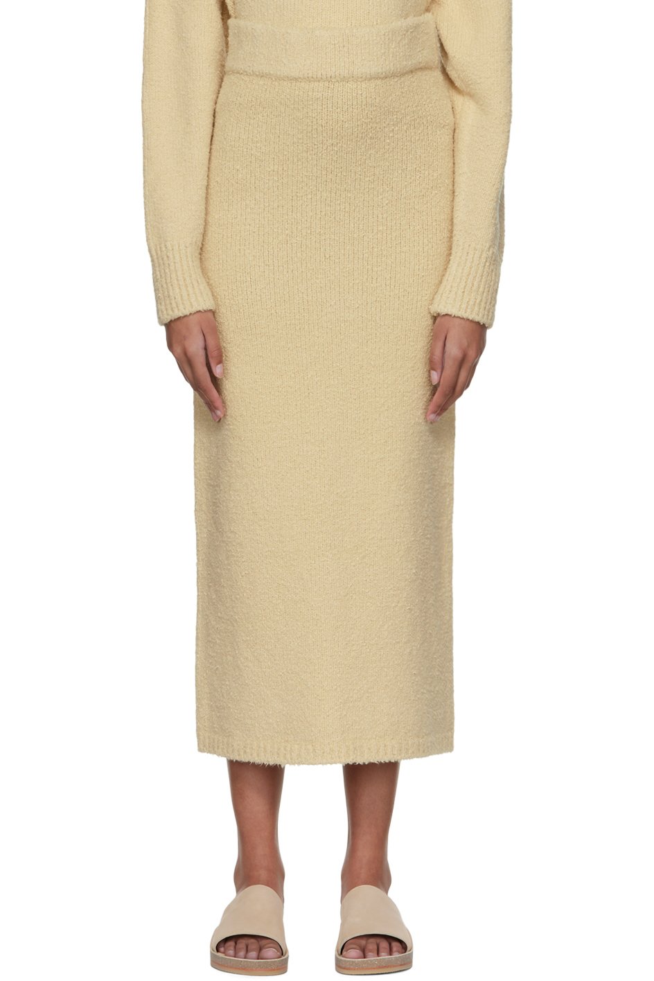 Missing You Already - Beige Cotton Maxi Skirt