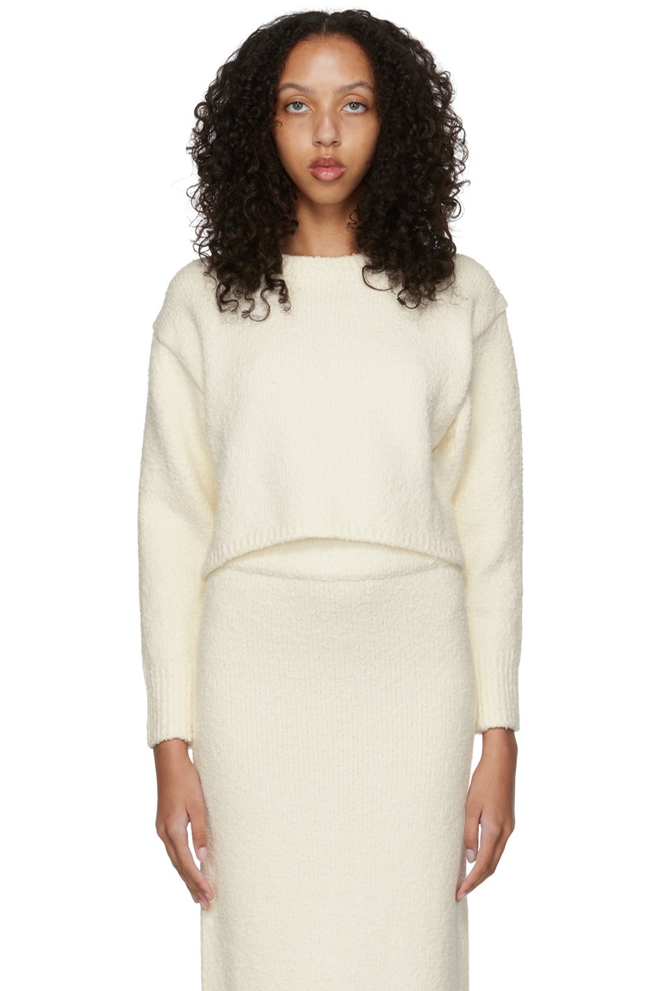 Missing You Already - Off-White Cotton Sweater