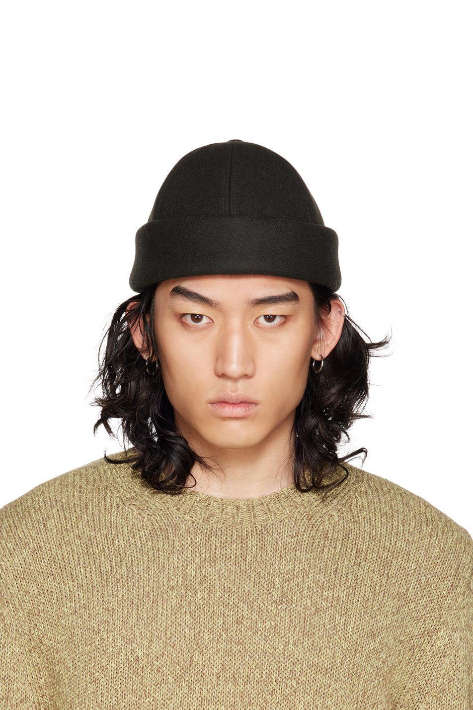 Jil Sander - Green Rolled Brim Beanie