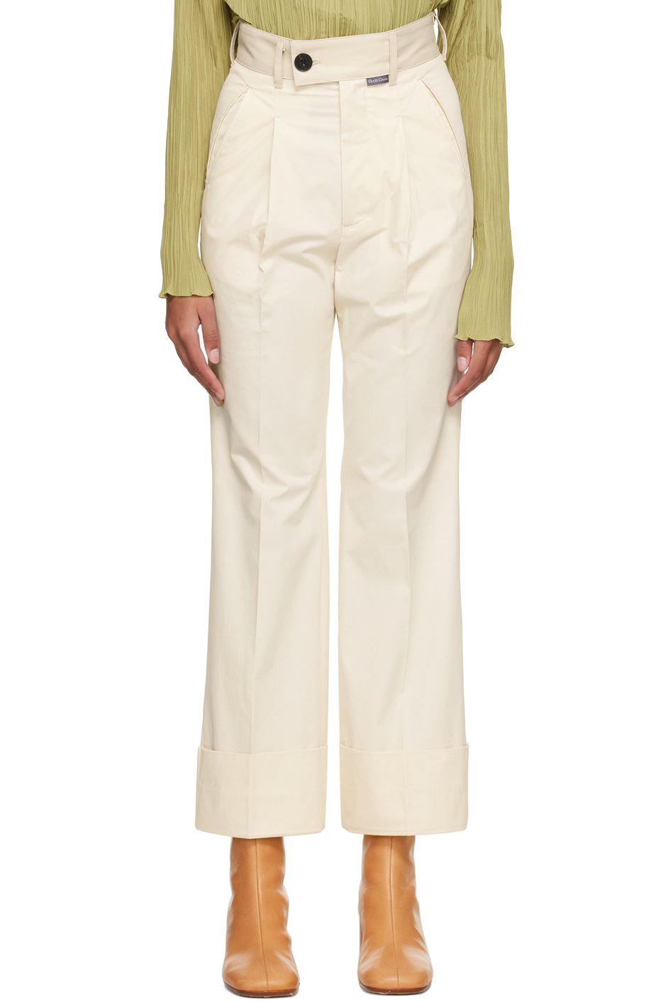 Oct31 - Pantalon blanc cassé