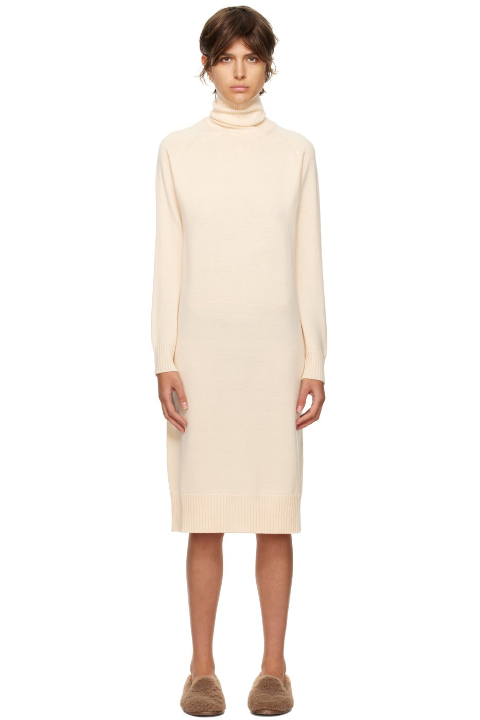 MM by Max Mara - Robe midi Linfa blanc cassé