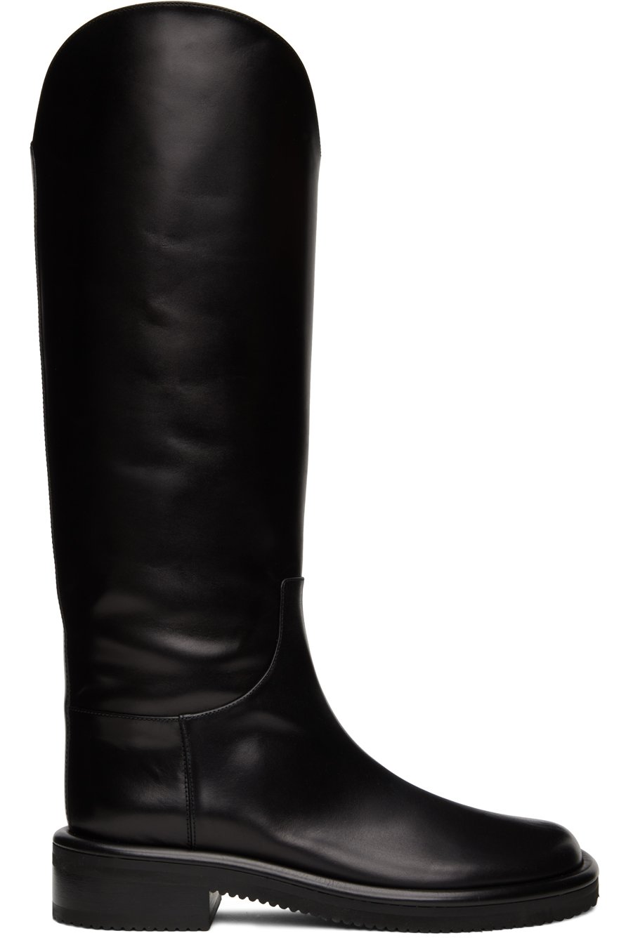 Proenza Schouler - Black Pipe Riding Boots