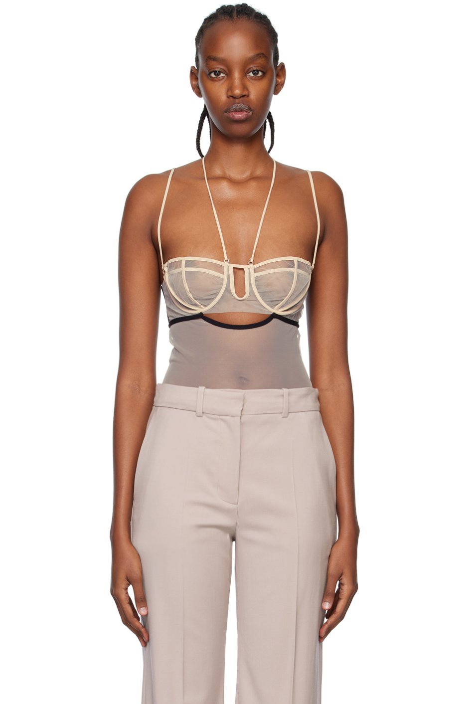 Nensi Dojaka - Justaucorps beige exclusif à SSENSE